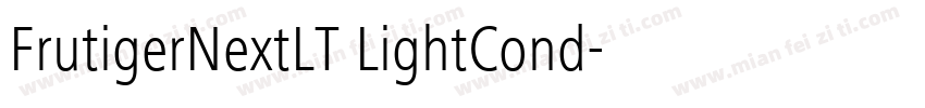 FrutigerNextLT LightCond字体转换